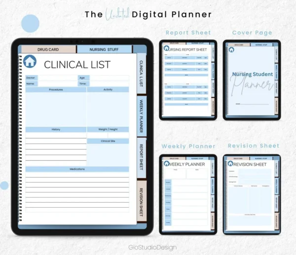 The Ultimate Nursing Student Digital Planner - Image 4